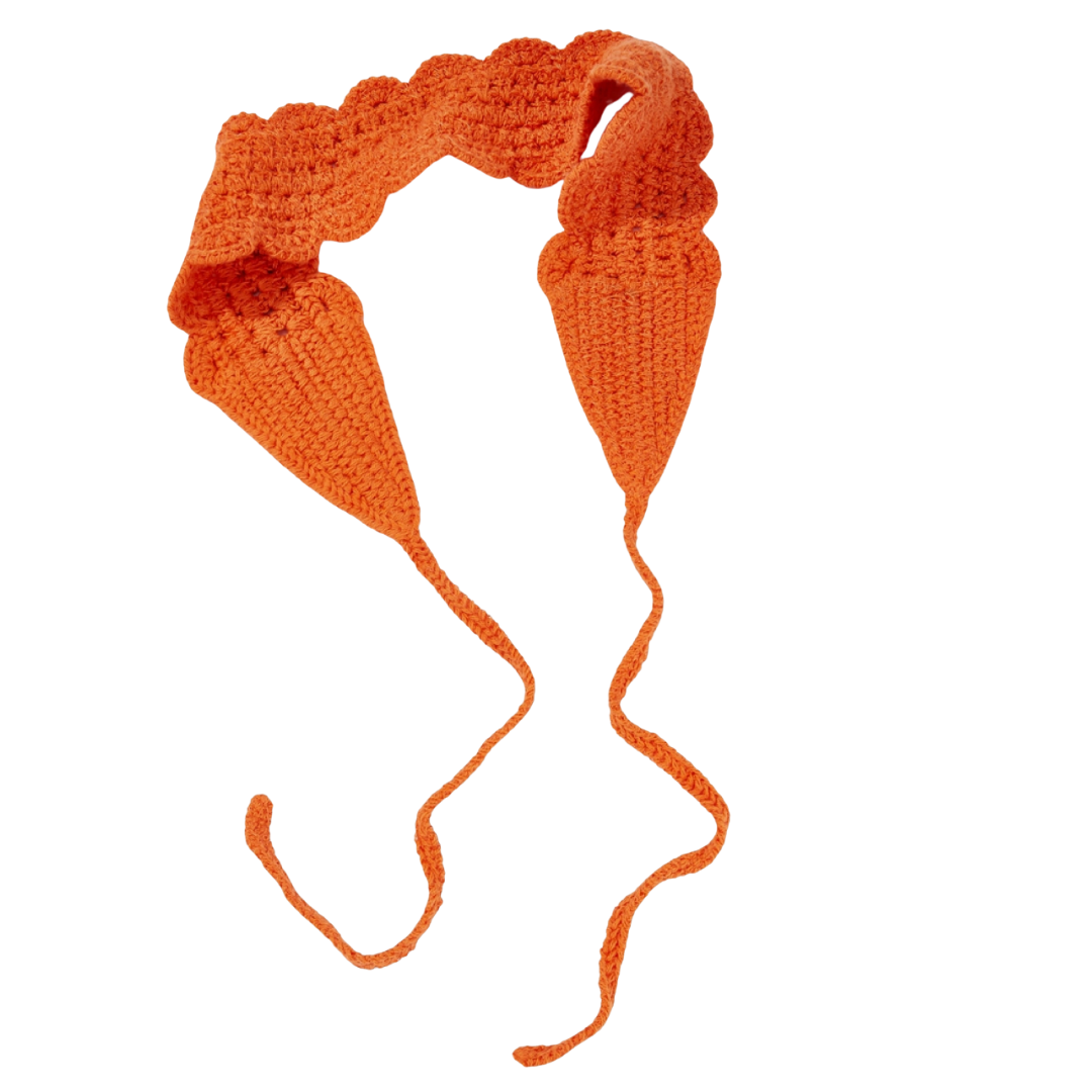 Gehäkeltes Haarband - Orange