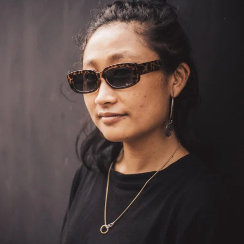 Sonnenbrille "Nicole" - Leopard / Black