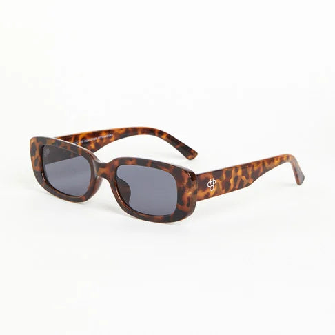 Sonnenbrille "Nicole" - Leopard / Black