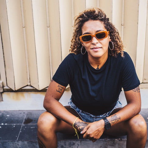 Sonnenbrille "Nicole" - Mustard /Brown
