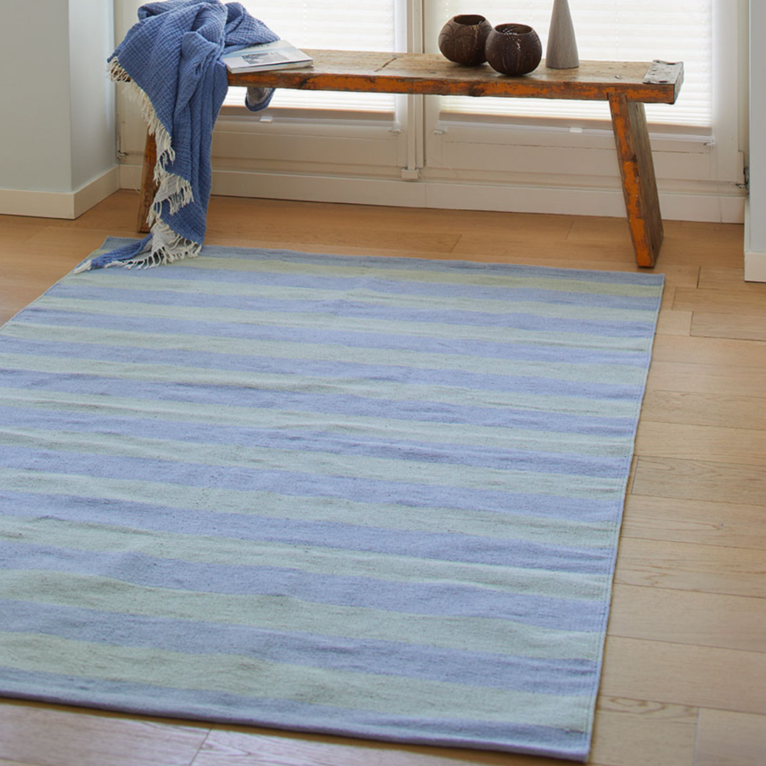 Recyclet Baumwollteppich STRIPES