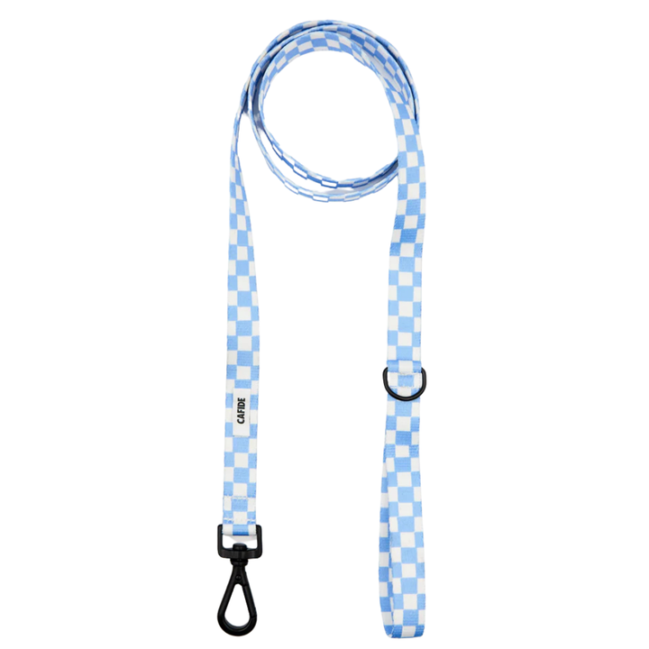 1,2 m Hundeleine aus recyceltem PET - Blau Karo