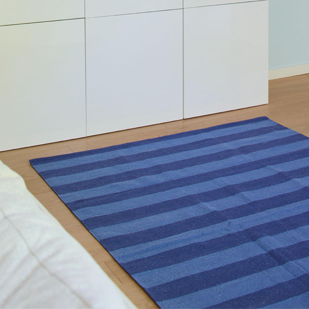 Recyclet Baumwollteppich STRIPES