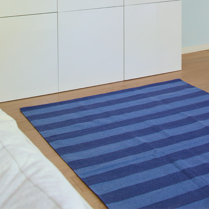 Recyclet Baumwollteppich STRIPES