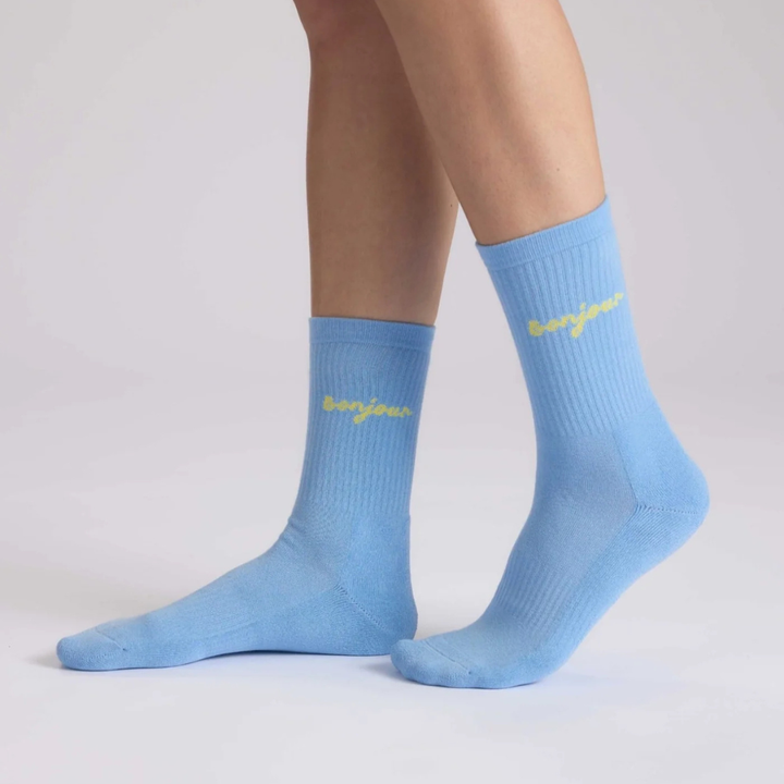 Socken "Bonjour"