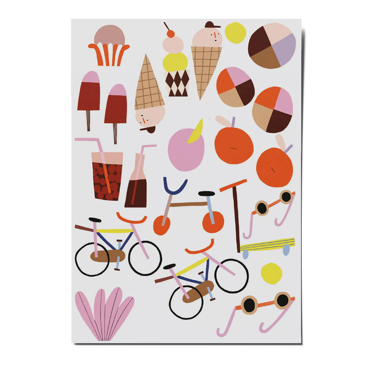 Kindertattoo - "Fahrrad Sommer"