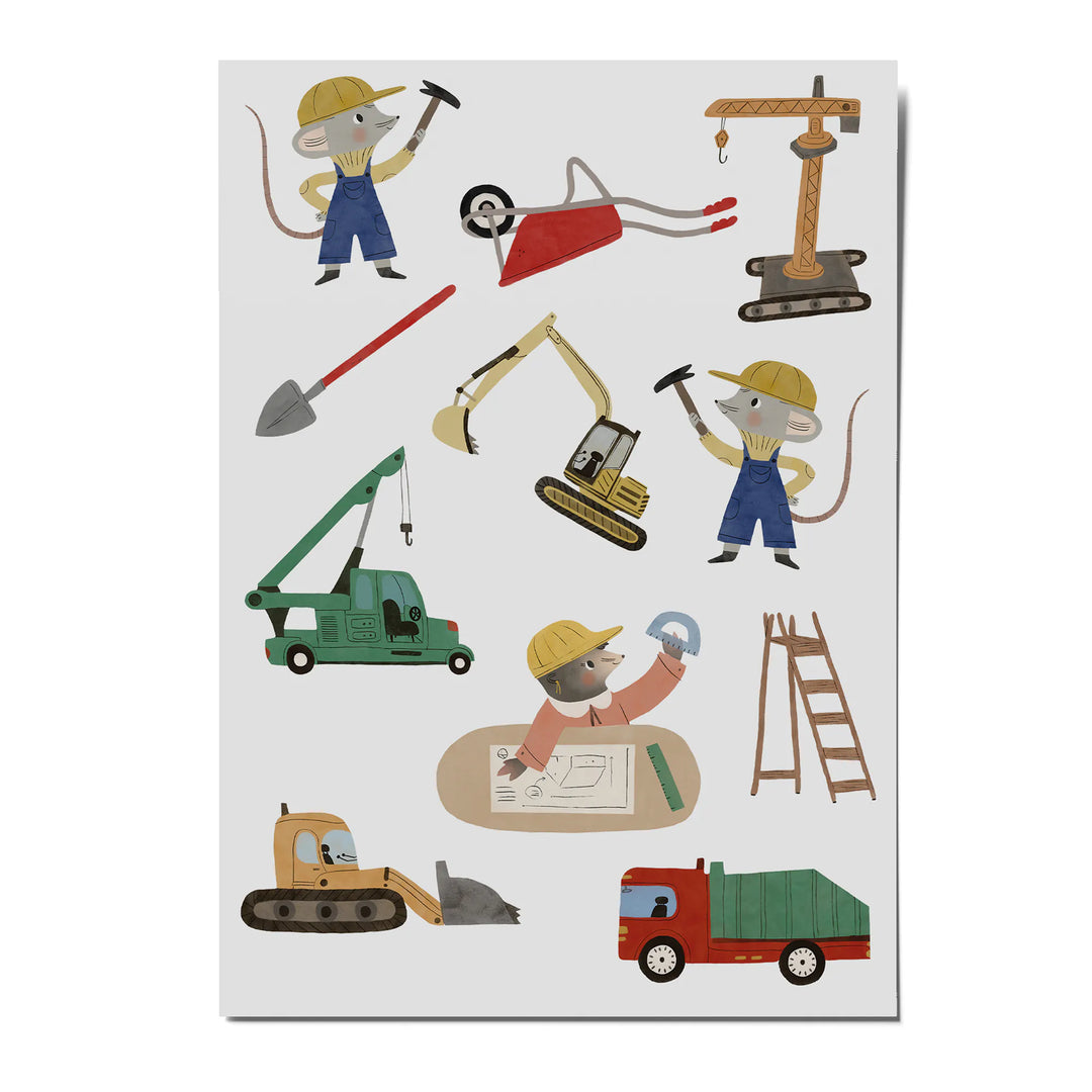 Kindertattoo -"Baustelle"
