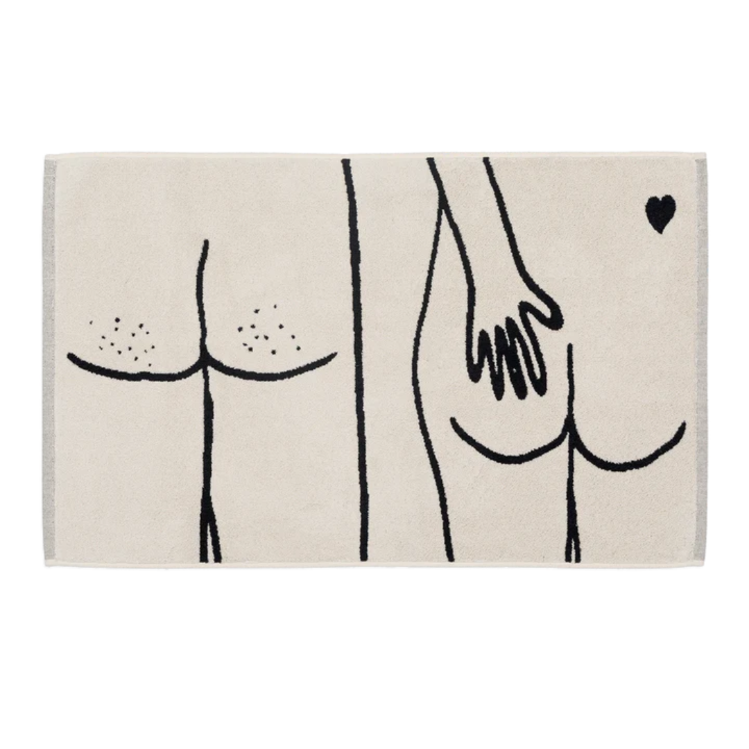 Badematte naked couple
