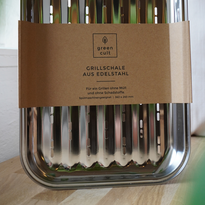 Grillschale aus Edelstahl